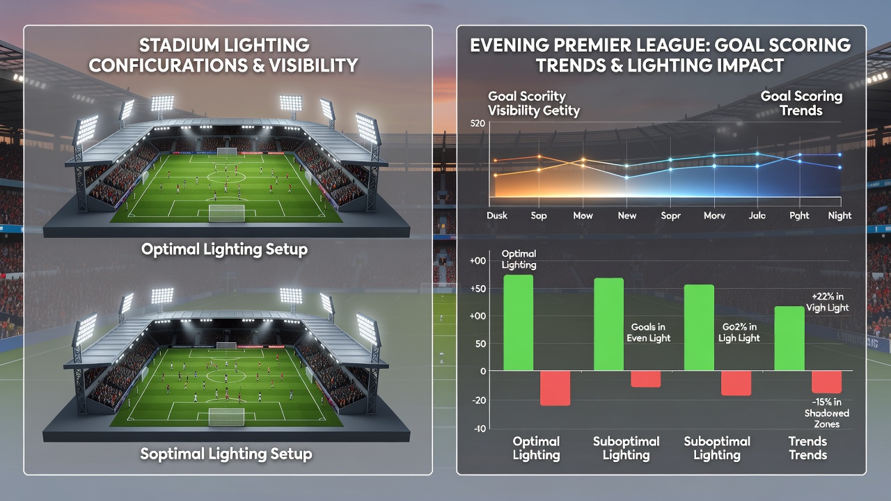 Analyse der Beleuchtungseffekte auf Torabschlüsse in Premier-League-Nachtspielen